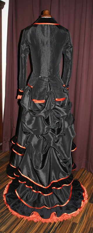 Victorianisches Brautkleid Rückansicht