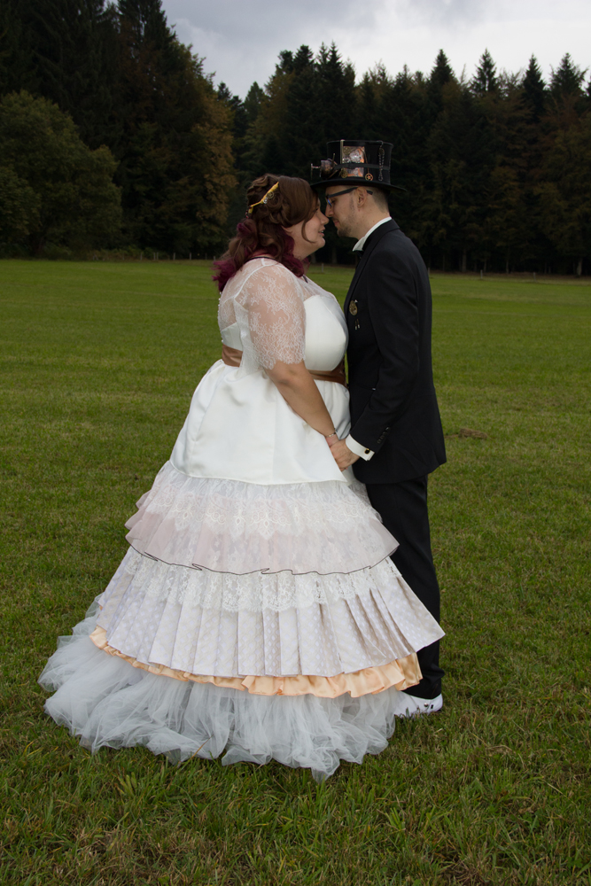Brautkleid für Steampunk Hochzeit
